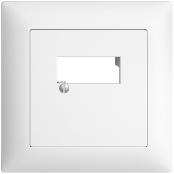 Kit frontale INC EDIZIOdue bianco 88×88mm 2×RJ45 