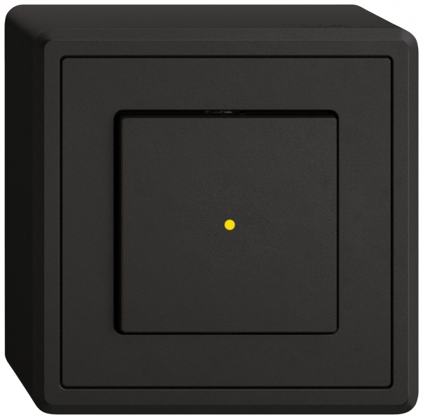 Interrupteur à poussoir lum.AP EDIZIO.liv SNAPFIX® 3/2L lent.front.LS jaune no 