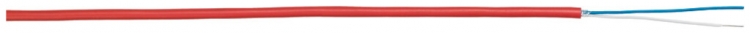 Cavo rilevatore incendio G51, 1×2×0.8mm senza alogeni rosso Dca Una lunghezza