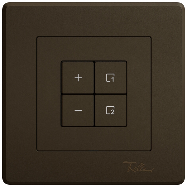 Station secondaire variateur ENC EDIZIO.liv Wiser SNAPFIX® 1 scène 4 touches br 