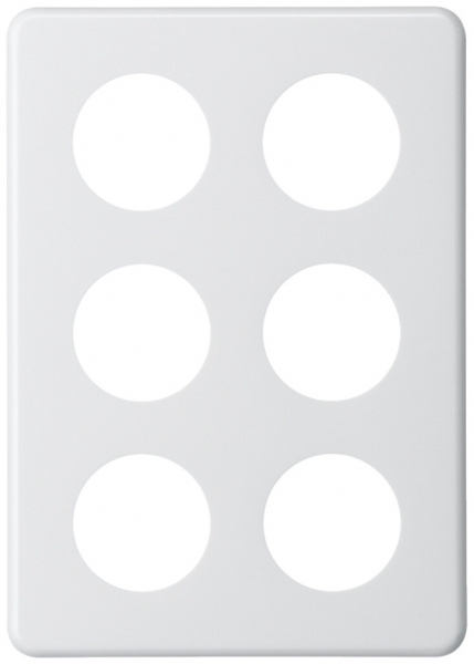 Abdeckplatte basico 3×2 6×43mm weiss 