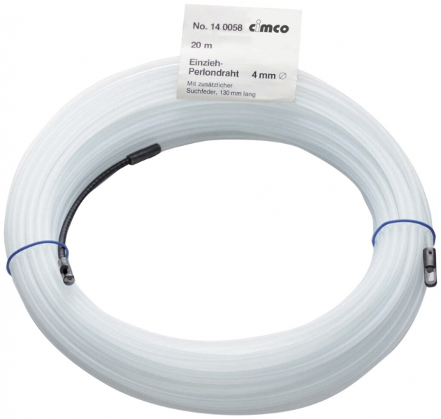 Tire-fil CIMCO, fibre de perlon avec oeillet à ressort et oeillet, 10m 