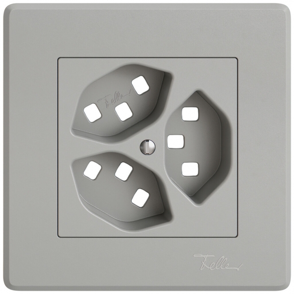 Kit di montaggio INC EDIZIO.liv SNAPFIX® per presa 3×T23 grc 