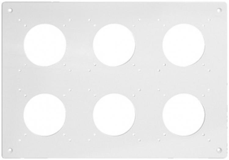 En-tête NUP Feller NEVO, 2×3, pour appareils N.CO, noir 