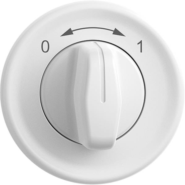 Contatto rotativo STANDARDdue SNAPFIX® 0<->1/1P con manopola girevole bi 