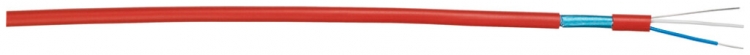 Cavo rilevatore incendio G51, 1×2×0.8mm schermato senza alogeni rosso Cca Una lunghezza