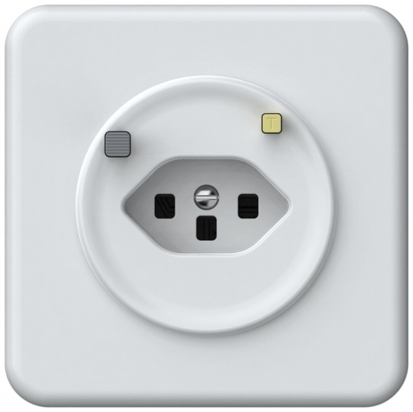 Prise FI ENC origin 1×type 23 30mA 16A 230V 92×92mm blanc 