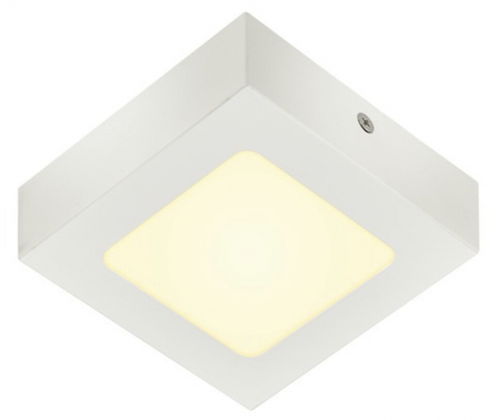 Plafoniera/lpda a muro LED SLV SENSER 12 SQUARE 8.2W 480lm 3000K 115×115×35mm bi 