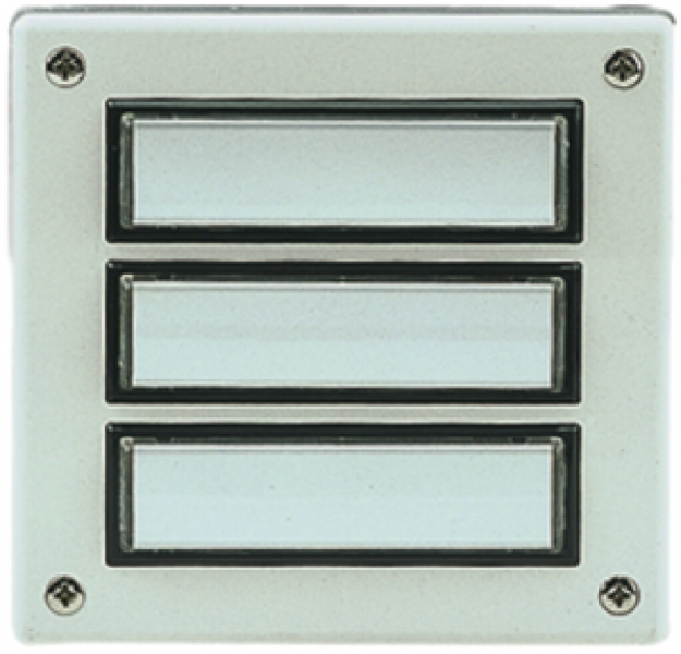 Placca piano AP 3 contatti bianco 