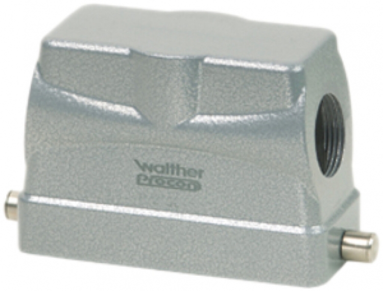 Boîtier de fiche Walther PROCON P718616, filetage 1×M25, H=65mm, Al 