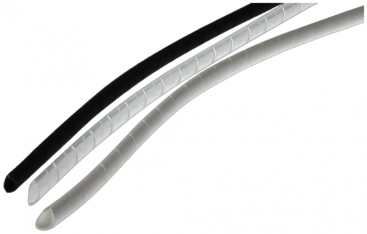 Guaina a spirale 9mm per cavo 8…30mm nero 