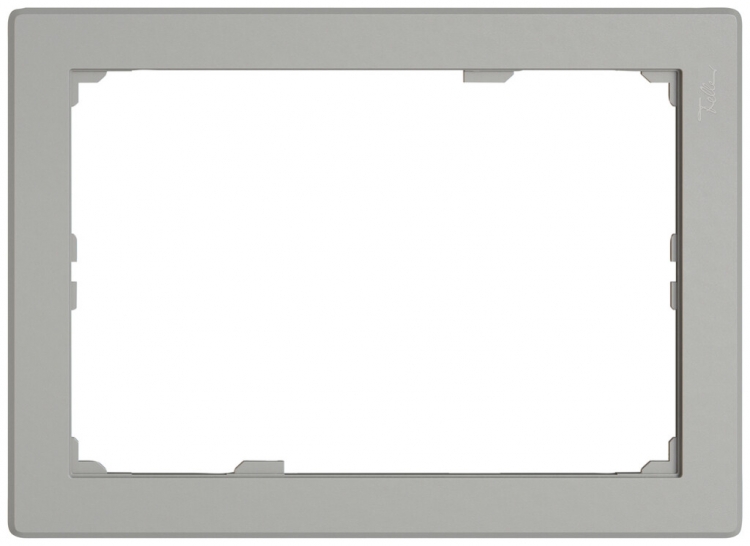 Piastra frontale EDIZIO.liv SNAPFIX® per KNX-Panel 7" 120×180 mm grc 
