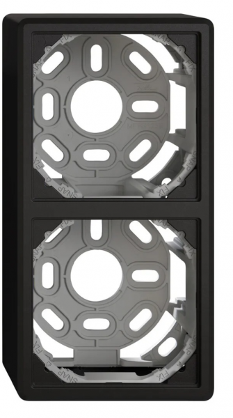En-tête AP EDIZIO.liv SNAPFIX® 2×1 pour combinaisons au choix noir 