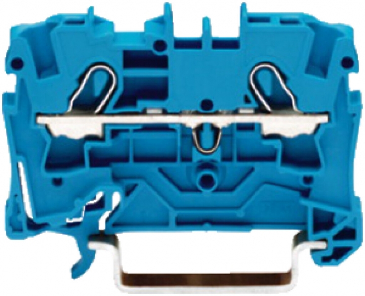 Morsetto di passaggio WAGO Top Job-S 4mm² 2L blu serie 2004 