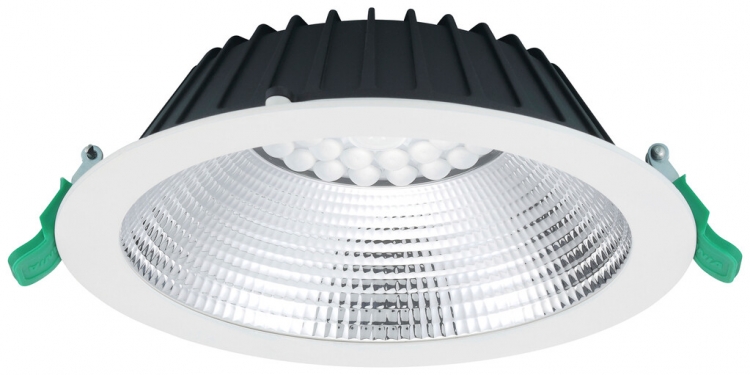 Downlight LED Sylvania Insaver Slim IP44 UGR19 20W 2500lm 840 70° Ø220mm 