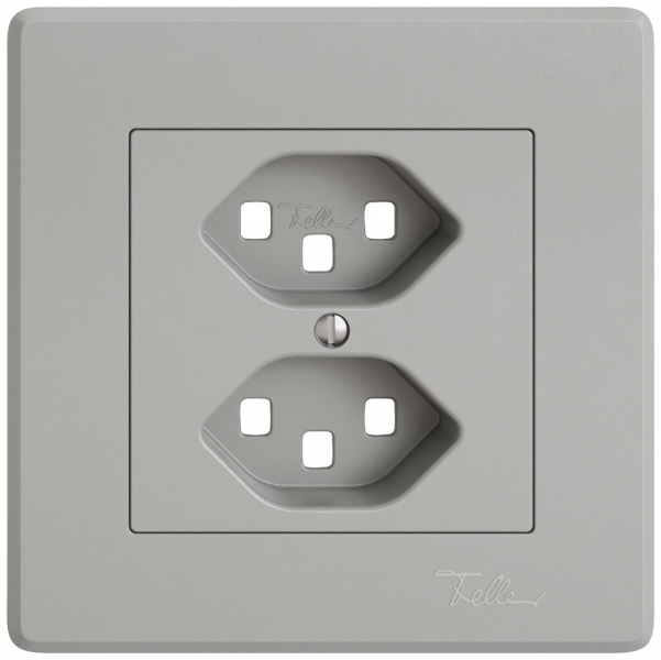 Kit di montaggio INC EDIZIO.liv SNAPFIX® per presa 2×T23 grc 
