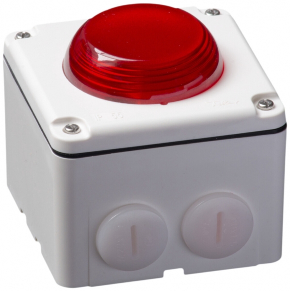 Lampada flash Hugentobler tipo 18 NAP 230VAC rosso 