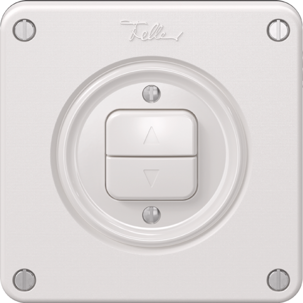Contatto per tapparelle NEVO, 1-canale, profondità 18 mm, 87×87 mm, bianco 