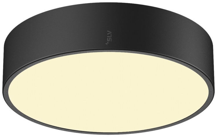 Plafoniera LED SLV MEDO 30 12W 1200lm 927/930/940 IP50 REG Ø280mm nero 