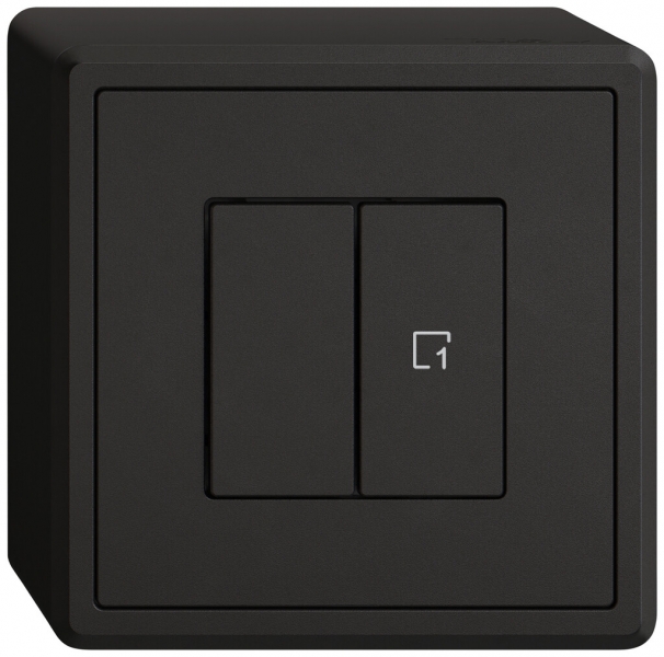 Interruttore a pulsante AP EDIZIO.liv Wiser SNAPFIX® 1 scena 2 tasti WLAN ne 