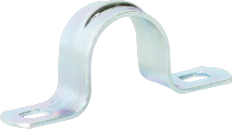 Brida acciaio 2 viti M20 zinc. 