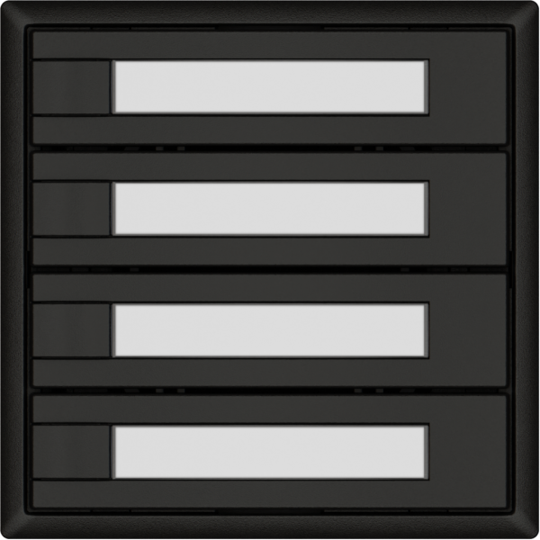 Universaltaster EDIZIO.liv UNI SNAPFIX® 12…48V o.LED 4× 1-Tbed.Pap.sz 