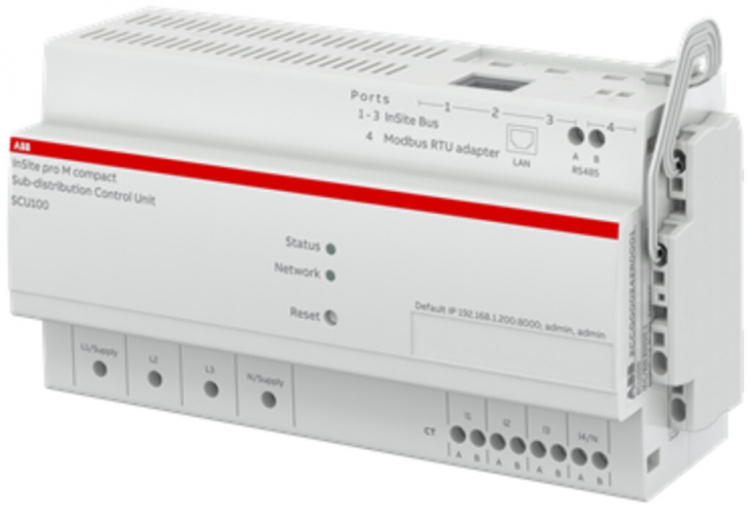 Unità di controllo AMD ABB InSite pro M compact SCU100, per 16 conta./96 sensori 