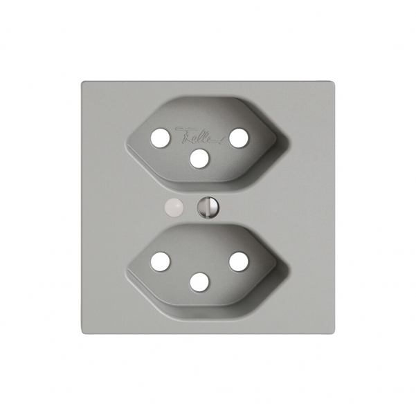 Kit di montaggio EDIZIO.liv SNAPFIX® per presa 2×T13 con lente frontale grc 