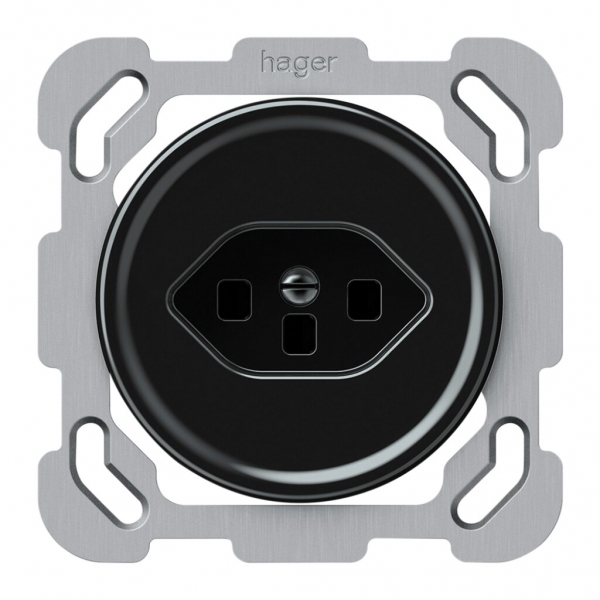 UP-Steckdose origin 1×Typ 23 16A 230V 77×77mm schwarz 