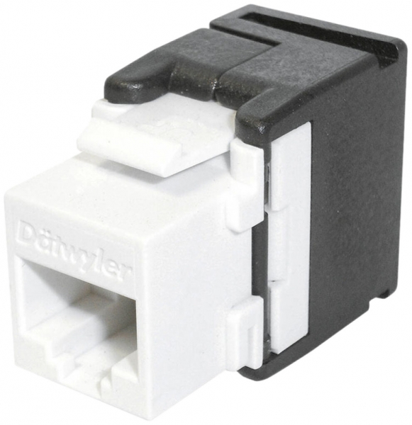 Modulo RJ45 Dätwyler KU-T 1/8 U cat.6 bianco senza utensili 