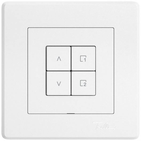 Stazione secondaria tapparelle INC EDIZIO.liv Wiser SNAPFIX® 1 scena 4 tasti bi 