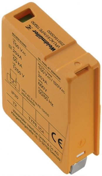 Parafoudre de rechange Weidmüller VPU AC II 0 150/50 