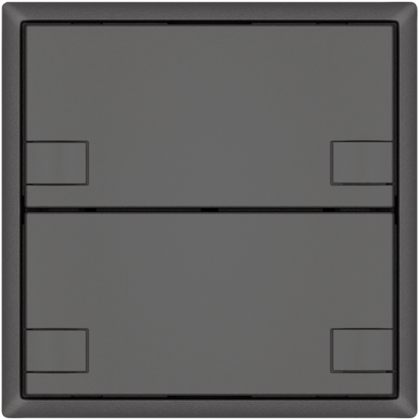 KNX-Taster RGB EDIZIO.liv SNAPFIX® Temperaturfüh.o.LED 2×Taste 2-Tbed.dgu 