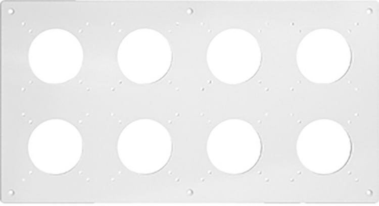 En-tête NUP Feller NEVO, 2×4, pour appareils N.CO, noir 