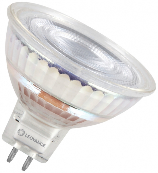 Lampe LED LEDVANCE GU5.3 12V 2W 210lm 827 MR16 clair 36° Ø50×44mm 