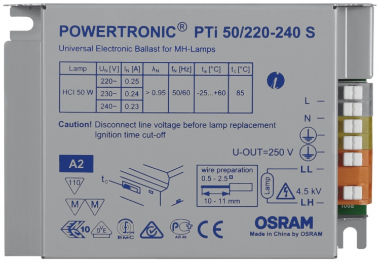 Ballast Powertronic Intelligent 35/220…240V 