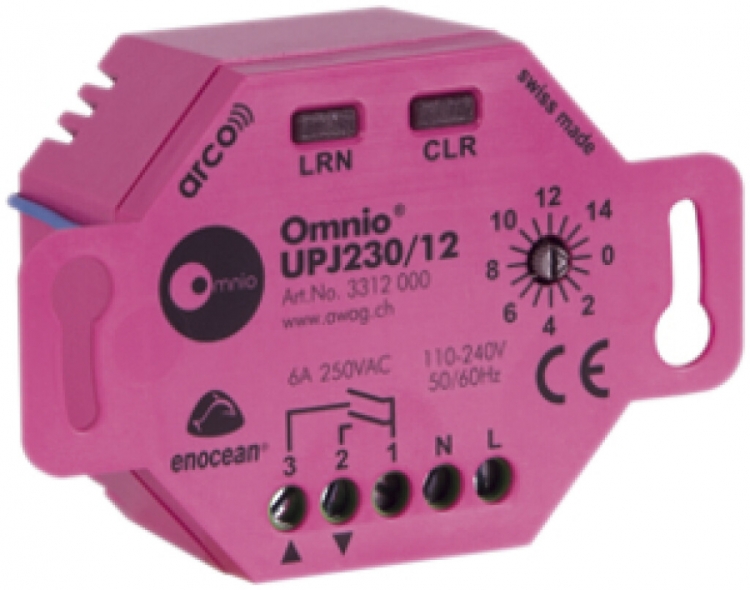 Atuattore di persiana RF INS Omnio 1-volta 6A, 230VAC 
