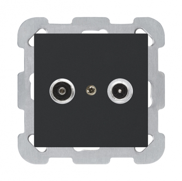 Prise antenne ENC kallysto R/TV montage B 14dB 2GHz noir 