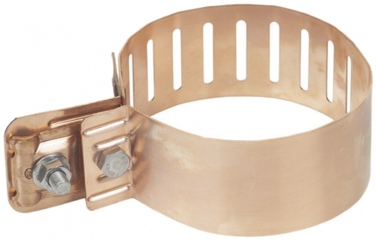 Morsetto di contatto regolabile Flury Al 3, Cu nudo, tubo Ø 70…120mm 