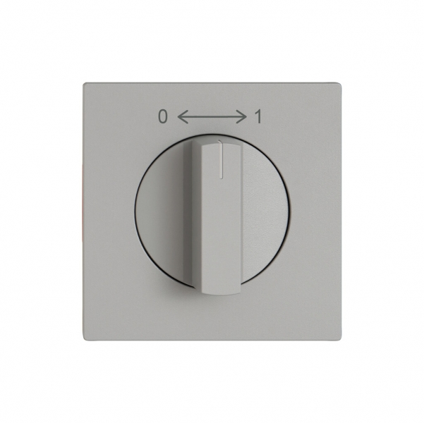 Montageset EDIZIO.liv SNAPFIX® f.Drehschalter m.Griff 0 → ← 1 hgu 
