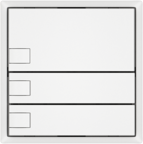 Pulsante KNX RGB EDIZIO.liv SNAPFIX® sensore temp.s.LED 3× com.1T bi 