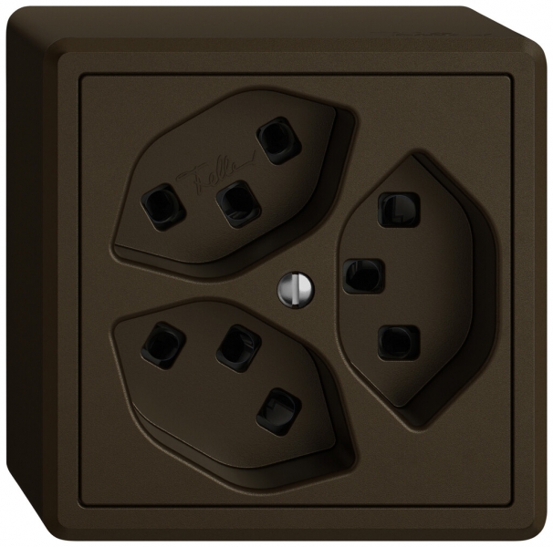 Prise AP EDIZIO.liv SNAPFIX® 3×T23 br 