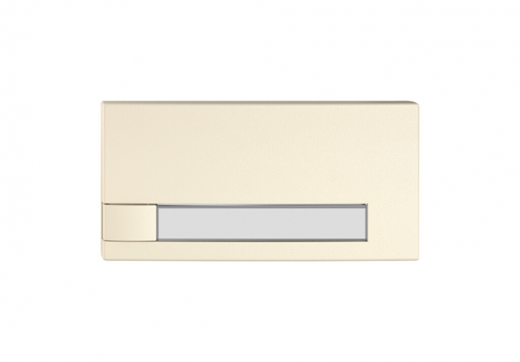 Pulsante 1/2 EDIZIO.liv KNX e UNI c.SNAPFIX® s.LED c.targhetta com.1T cr 