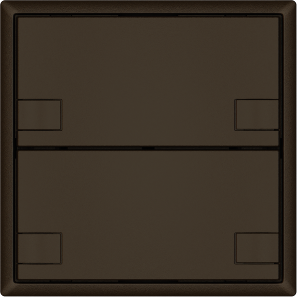 Poussoir universel EDIZIO.liv UNI SNAPFIX® 12…48V s.LED 2× comm.2T br 