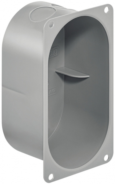 Scatola per parete cava HSB Basic 2×1 grigio 64×120×50mm, TFC 850°C s.alogeni 