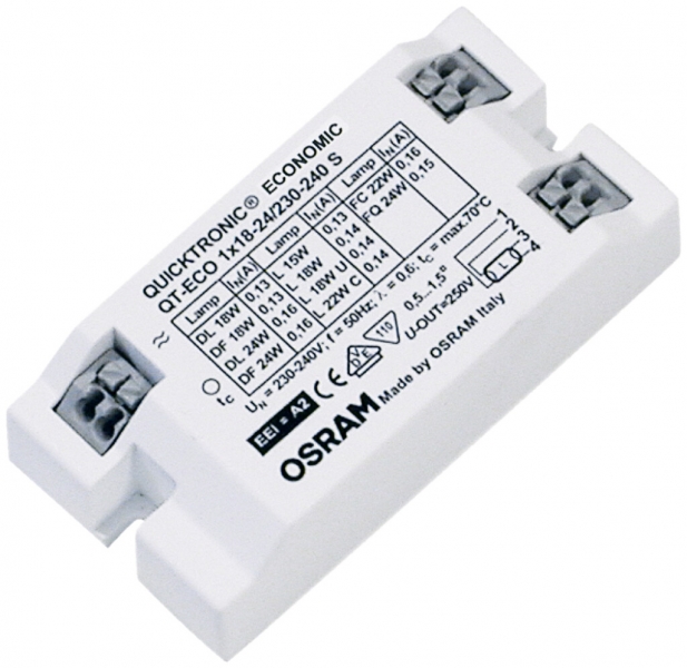 Ballast électronique Osram Quicktronic ECO 1×18…24W, 240V 