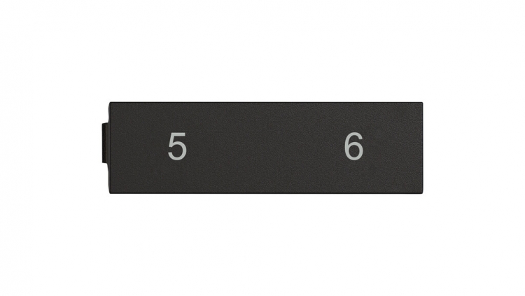 Targhetta per marcatura EDIZIO.liv nero 34×5×10mm 