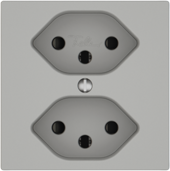 Presa EDIZIO.liv SNAPFIX® 2×T13 con shutter grc 