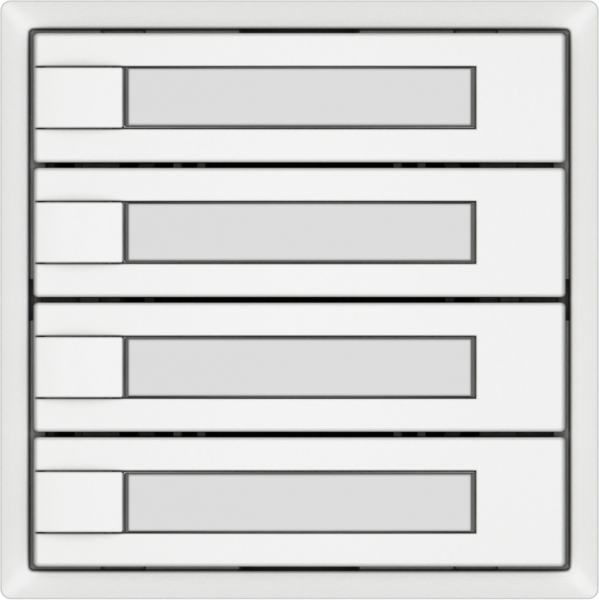 Universaltaster EDIZIO.liv UNI SNAPFIX® 12…48V o.LED 4× 1-Tbed.Pap.ws 