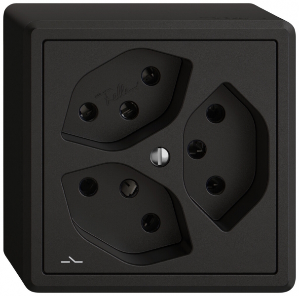 Prise AP EDIZIO.liv SNAPFIX® 3×T13 1×S no 
